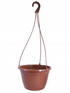 Kvetináč Edoniczki.pl 23 cm x 23 x 15 cm priemer 23 cm plastové odtiene hnedej a béžovej
